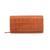 Mancini Leather Goods | Women's Croco Collection RFID Secure Clutch Wallet, 颜色Tan