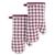 颜色: Beet, KitchenAid | Gingham Oven Mitt 2-Pack Set, 7" x 13"