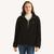 颜色: midnight black twist, Nautica | Womens Quarter-Zip Faux Shearling Pullover