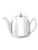 商品第2个颜色WHITE, Degrenne Paris | Salam Porcelain & Stainless Steel Teapot