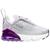 商品第1个颜色Pure Platinum/Metallic Silver/Violet Frost, NIKE | Nike Air Max 270 - Boys' Toddler