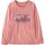 商品第2个颜色&apos;73 Skyline: Sunfade Pink, Patagonia | Regenerative Organic Cotton Long-Sleeve T-Shirt - Girls'