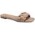 INC International | INC Womens Partee Faux Leather Slip On Slide Sandals, 颜色Nude Smooth
