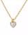 颜色: Opal Glitt, Kate Spade | Gold-Tone Stone Heart Pendant Necklace, 16" + 3" extender