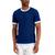 商品Alfani | Men's Ribbed Contrast T-Shirt, Created for Macy's颜色Blazing Navy