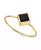 颜色: Black, 2028 | 14K Gold-tone Diamond Shaped Crystal Ring