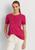 商品Ralph Lauren | Eyelet Logo Jersey T-Shirt颜色NOUVEAU BRIGHT PINK