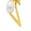 颜色: Gold-V, ADORNIA | 14K Gold Plated Initial & Pearl Pendant Necklace