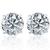 颜色: white gold, Pompeii3 | .20Ct Round Brilliant Cut Natural Quality VS2-SI1 Diamond Stud Earrings in 14K Gold Basket Setting