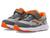 Saucony | Ride 10 (Toddler/Little Kid), 颜色Grey/Orange