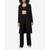 商品Marc New York by Andrew Marc | Women's Long Sleeve Ribbed Duster Sweater颜色Black