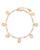 颜色: Gold, Ettika Jewelry | Aura Cultured Freshwater Pearl Swirl Charm Bracelet