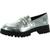color Silver, Nine West | Nine West Womens Garren 3 Faux Leather Loafers
