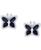 颜色: Sapphire, Macy's | Sapphire (1-1/2 ct. t.w.) & Diamond (1/6 ct. t.w.) Butterfly Stud Earrings in 14k Gold (Also in Emerald & Ruby)