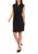 color Black, Sandra Darren | Women's Cap Sleeve Drawstring Waist Shirtdress