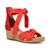 UGG | Women's Yarrow Espadrille Wedge Sandals, 颜色Red Pepper