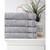 颜色: Light Grey, OZAN PREMIUM HOME | Cascade Bath Towel 4-Pc. Set