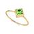 颜色: Green, 2028 | 14K Gold-tone Diamond Shaped Crystal Ring