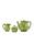 颜色: Green, MoDA | Moda Domus - Lily Of The Valley Ceramic Teapot; Cream; and Sugar Set - Green - Moda Operandi