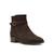 Anne Klein | Women's Charlton Buckle Detail Casual Booties, 颜色Dark Brown Ms