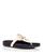 商品Tory Burch | Women's Miller Cloud Thong Sandals颜色New Cream/Navy