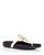 color New Cream/Navy, Tory Burch | Women's Miller Cloud Thong Sandals