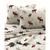 颜色: White Reindeers, Tribeca Living | Cotton Flannel 3-Pc Extra Deep Pocket Sheet Set