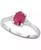 颜色: Ruby/White Gold, Macy's | Sapphire (9/10 ct. t.w.) and Diamond Accent Ring in 14k White Gold (Also Available in Tanzanite, Emerald and Ruby)