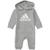 Adidas | Baby Boys or Baby Girls Logo Full Zip Hooded Coverall, 颜色Gry Heathr