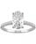 颜色: White Gold, Charles & Colvard | Moissanite Oval Engagement Ring (2-1/2 ct. t.w. DEW) in 14k White Gold or 14k Yellow Gold