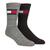 商品Tommy Hilfiger | Men's 2-Pk. Logo Breathable Crew Socks颜色Black / Grey