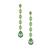 颜色: Peridot, Ettika Jewelry | 18K Gold Plated Zinc Teardrop Linear Earrings