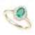 商品第1个颜色Emerald, Macy's | Tanzanite (3/4 ct. t.w.) & Diamond (1/4 ct. t.w.) Ring in 14k White Gold (Also Available in Emerald, Sapphire & Ruby)