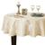 颜色: Antique, Elrene Home Fashions | Elrene Barcelona Jacquard Damask Oval Tablecloth, 84" x 60"