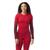 商品SmartWool | Smartwool Women's Intraknit Thermal Merino Base Layer Pattern Crew颜色Pomegranate