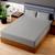 颜色: Grey, Superity Linen | 100% Premium Cotton Fitted Sheet - Soft and Breatheable - 200 Thread Count - California King Size - Taupe