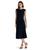 Ralph Lauren | Bubble Crepe Cap-Sleeve Dress, 颜色Lighthouse Navy