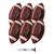 Franklin | Junior Rubber Football Set - 6 Pack - Inflation Pump Included, 颜色Brown