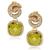 商品Suzy Levian | Suzy Levian Cubic Zirconia Sterling Silver Swirl Dangle Earrings颜色green