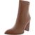 商品Nine West | Nine West Womens Try Me Leather Pointed-Toe Ankle Boots颜色Dark Natural