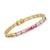 商品第1个颜色7 in, Ross-Simons | Ross-Simons Multicolored Sapphire and Diamond Bracelet in 14kt Yellow Gold