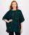 颜色: Pine Forest, Anne Klein | Women's Sequin-Detail Poncho Top