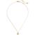 color N, Kate Spade | Gold-Tone Pavé Initial Mini Pendant Necklace, 16" + 3" extender