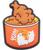 商品第13个颜色Fried Chicken Bucket, Crocs | Jibbitz Food