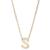 ADORNIA | 14k Gold-Plated Mini Initial Pendant Necklace, 16" + 2" extender, 颜色S