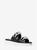 商品Michael Kors | Scarlett Chain Link Leather Slide Sandal颜色BLACK