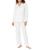 Eberjey | Gisele Rib Long Pj Set, 颜色White
