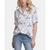 商品Karl Lagerfeld Paris | Women's Whimsical Button-Up Blouse颜色White