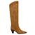 Anne Klein | Women's Ware Pointed Toe Knee High Boots, 颜色Dark Natural Microsuede