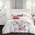 颜色: Pink, Chic Home Design | Aylett 5 Piece Reversible Comforter Set 100% Cotton Large Floral Design Geometric Scale Pattern Print Bedding QUEEN